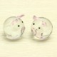 Crystal Glass Couple Pig Cute Pig Ornament Lovers Lucky Pig Gifts