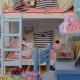 Hoomeda DIY Wood Children's Memories With LED+Furniture+Cover Dollhouse