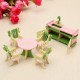 Wooden Furniture Set Doll House Miniature Room Accessories Kids Pretend Play Toy Gift Decor