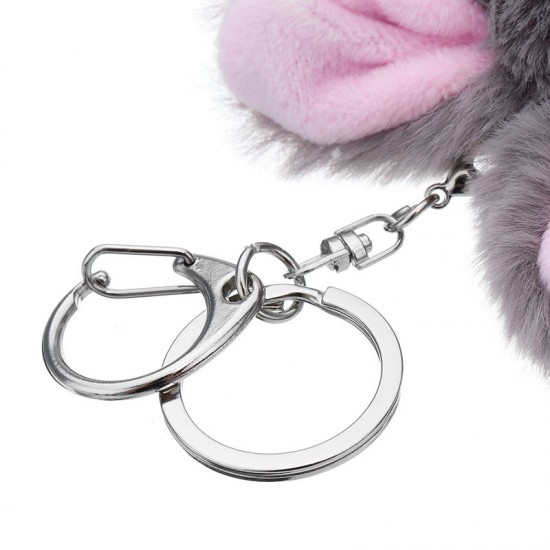 10CM Cute Rabbit Ball Pendant Plush Doll Key Ring Bag/Car Pendant Accessories Toy 10CM Cute Rabbit Ball Pendant Plush Doll Key Ring Bag/Car Pendant Accessories Toy