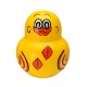 10PCS/SET Hand Painted Russian Nesting Doll Decor Mini Wooden Duck Animal Toys Gifts