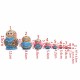 10pcs Hand Painted Blue Dolls Set Wooden Russian Nesting Babushka Matryoshka 10pcs Hand Painted Blue Dolls Set Wooden Russian Nesting Babushka Matryoshka