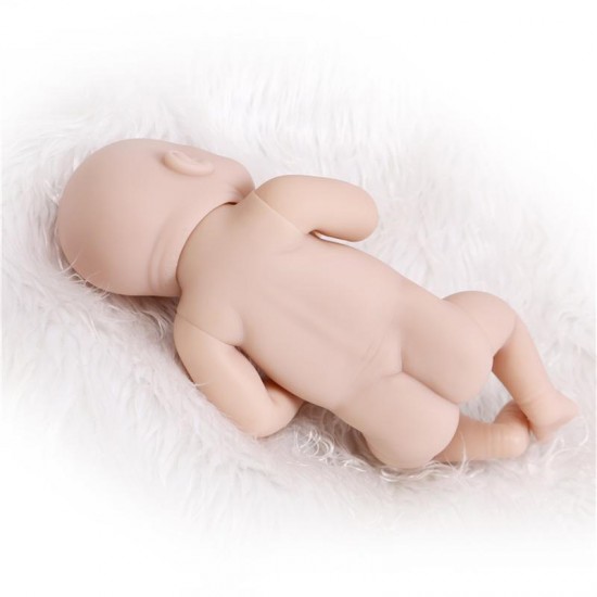 10" Full Vinyl Girl Newborn Baby Lifelike Dolls Reborn Dolls Baby Unpainted Toys