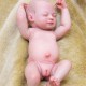 10" Full Vinyl Girl Newborn Baby Lifelike Dolls Reborn Dolls Baby Unpainted Toys