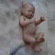 10" Full Vinyl Girl Newborn Baby Lifelike Dolls Reborn Dolls Baby Unpainted Toys