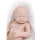 10" Full Vinyl Girl Newborn Baby Lifelike Dolls Reborn Dolls Baby Unpainted Toys