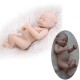 10" Full Vinyl Girl Newborn Baby Lifelike Dolls Reborn Dolls Baby Unpainted Toys