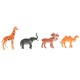 12 Small plastic Zoo Safari animals Lion Tiger Leopard Hippo Giraffe figures