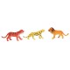 12 Small plastic Zoo Safari animals Lion Tiger Leopard Hippo Giraffe figures