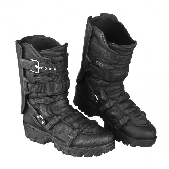 1/6 Scale Male Solid Boots Action Figure Falcon Combat Shoes Black For Doll 1/6 Scale Male Solid Boots Action Figure Falcon Combat Shoes Black For Doll