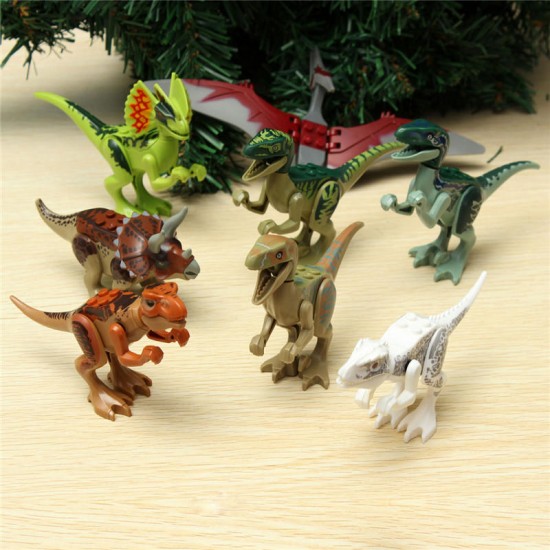 8pcs Different Dinosaur World Building Blocks Mini Figures Toys 8pcs Different Dinosaur World Building Blocks Mini Figures Toys