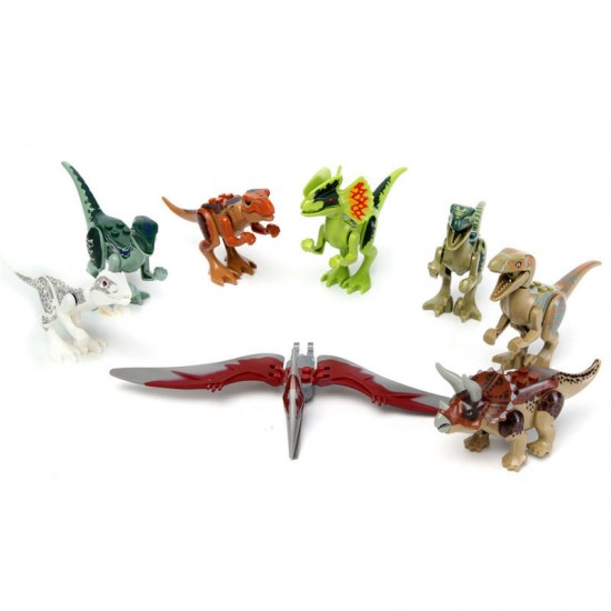 8pcs Different Dinosaur World Building Blocks Mini Figures Toys 8pcs Different Dinosaur World Building Blocks Mini Figures Toys