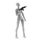 BJD SHF Figures Body Figma 2.0 Deluxe Edition Gray Female Style Toys Joint Moved With Weapons BJD SHF Figures Body Figma 2.0 Deluxe Edition Gray Female Style Toys Joint Moved With Weapons