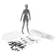 BJD SHF Figures Body Figma 2.0 Deluxe Edition Gray Female Style Toys Joint Moved With Weapons BJD SHF Figures Body Figma 2.0 Deluxe Edition Gray Female Style Toys Joint Moved With Weapons