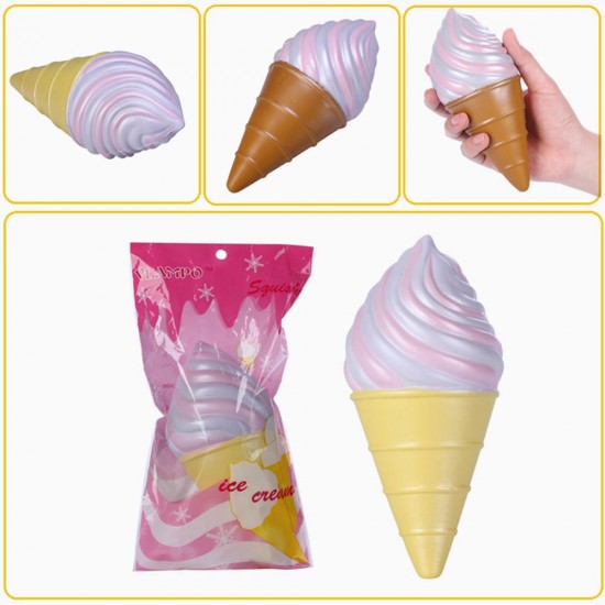 2PCS Vlampo Squishy Ice Cream Cone Jumbo 18cm Slow Rising Original Packaging Gift Decor Toy 2PCS Vlampo Squishy Ice Cream Cone Jumbo 18cm Slow Rising Original Packaging Gift Decor Toy