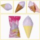 2PCS Vlampo Squishy Ice Cream Cone Jumbo 18cm Slow Rising Original Packaging Gift Decor Toy