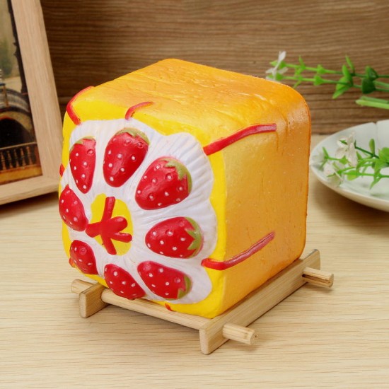 2PCS Vlampo Squishy Jumbo Strawberry Cup Cake Cube Licensed Slow Rising With Packaging 2PCS Vlampo Squishy Jumbo Strawberry Cup Cake Cube Licensed Slow Rising With Packaging