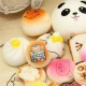 30PCS Random Squishy Soft Panda/Bread/Cake/Buns Phone Straps Decor