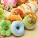 30PCS Random Squishy Soft Panda/Bread/Cake/Buns Phone Straps Decor