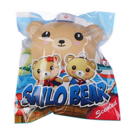 Appleblossom Sailor Bear Squishy 17CM Navy Boy Blue Suit Scented Gift Collection With Packaging Appleblossom Sailor Bear Squishy 17CM Navy Boy Blue Suit Scented Gift Collection With Packaging