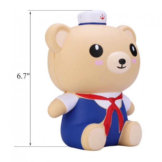 Appleblossom Sailor Bear Squishy 17CM Navy Boy Blue Suit Scented Gift Collection With Packaging