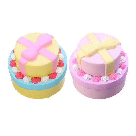 Bow-knot Double Cake Squishy 9CM Jumbo With Packaging Collection Gift