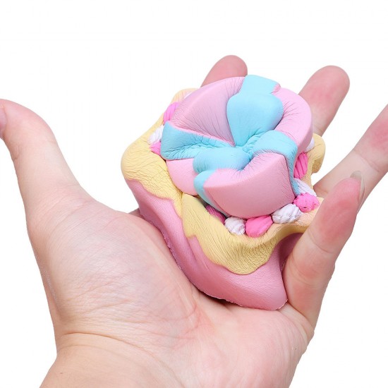Bow-knot Double Cake Squishy 9CM Jumbo With Packaging Collection Gift Bow-knot Double Cake Squishy 9CM Jumbo With Packaging Collection Gift