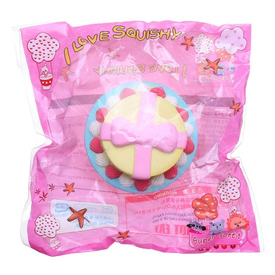 Bow-knot Double Cake Squishy 9CM Jumbo With Packaging Collection Gift Bow-knot Double Cake Squishy 9CM Jumbo With Packaging Collection Gift