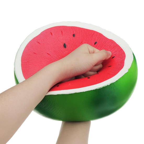 Giant Watermelon Squishy 9.84in 25*24*14CM Huge Fruit Slow Rising With Packaging Soft Toy