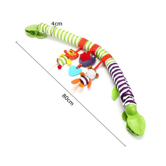 0-12M Baby Crib Toy Stroller Rattles Seat Take Along Travel Arch Toys for Pram