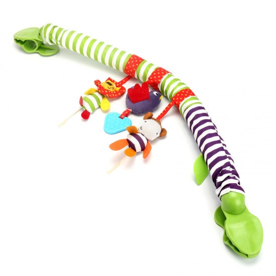 0-12M Baby Crib Toy Stroller Rattles Seat Take Along Travel Arch Toys for Pram