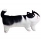 10.6" 3D Print Novelty Cat Kitty Shape Stuffed Plush Toy Cushion Adorable Funny Deco Design
