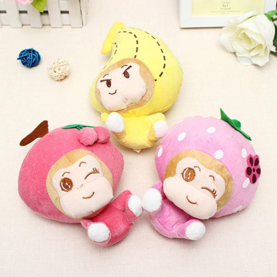 18CM Plush Cartoon Fruit Monkey Toy Stuffed Gift