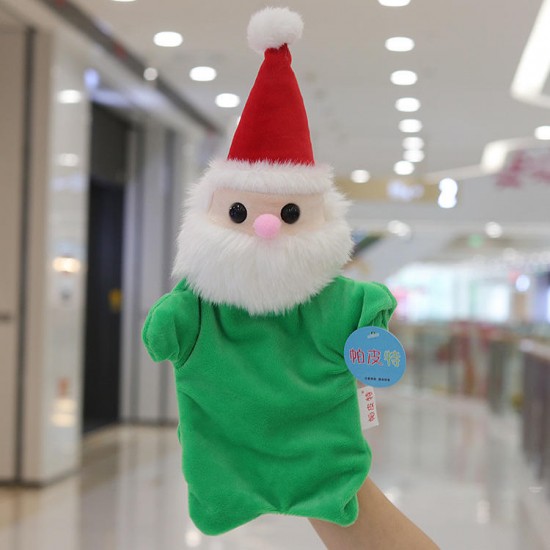 37cm 14.57'' Christmas Santa Cluase Finger Doll Stuffed Plush Funny Toy Gift Decor
