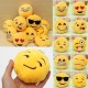 8CM Cute Individuality Emoji Expression Key Rings Plush Keychains