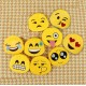 Coin Purse Soft Plush Cute 3D Emoji Expression Card Pouch Zipper Wallet Key Hold