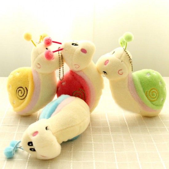Cute Snail Animal Fluffy Plush Stuffed Pendant Toy Gift