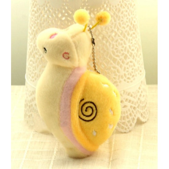 Cute Snail Animal Fluffy Plush Stuffed Pendant Toy Gift