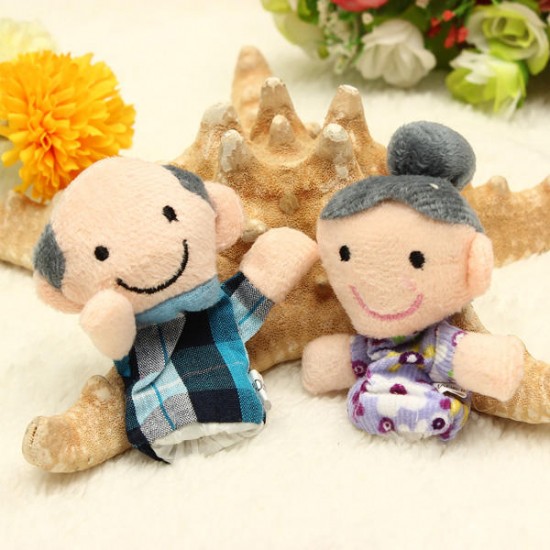 Funny Family Finger Puppets Story Set Toy Gift for Kids Baby