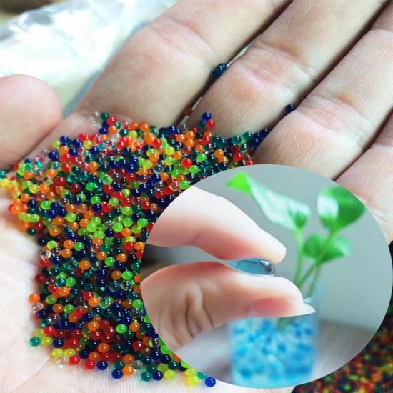 20000Pcs 7-8mm Gel Ball Crystal Water Beads Part For Nerf  Plant Flower Crystal Soil Mud