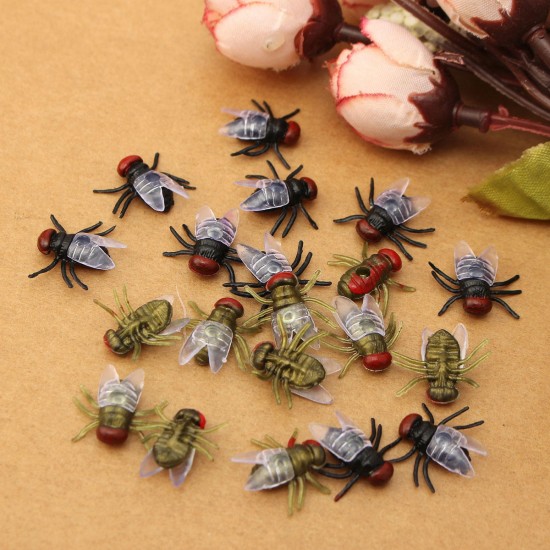 10PCS April Fool's Day House Fly Animal Toy Joke Prank Funny Magic Props Gifts