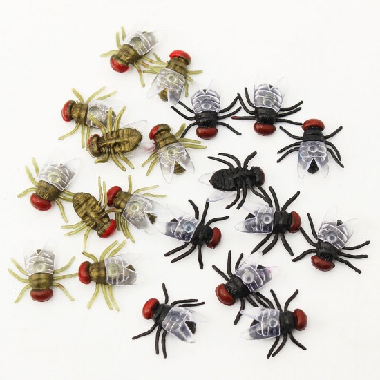 10PCS April Fool's Day House Fly Animal Toy Joke Prank Funny Magic Props Gifts