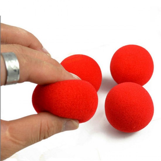 10PCS Close Up Magic Street Trick Soft Sponge Ball Props Clown Nose