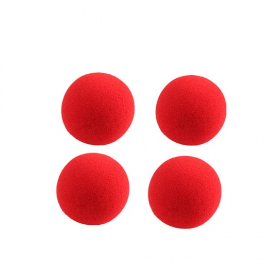 10PCS Close Up Magic Street Trick Soft Sponge Ball Props Clown Nose