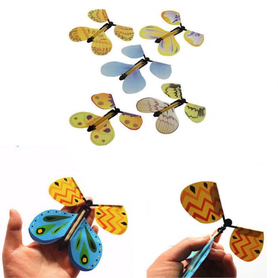 1PC Magic Props Flying Butterfly Hand Transformation Toys For Kids Christmas Tricky Funny Joke