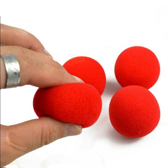 20PCS Close Up Magic Street Trick Soft Sponge Ball Props Clown Nose