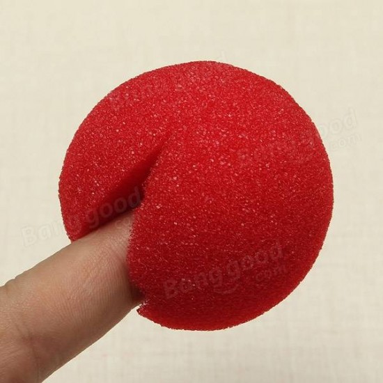 2PCS Close Up Magic Street Trick Soft Sponge Ball Props Clown Nose