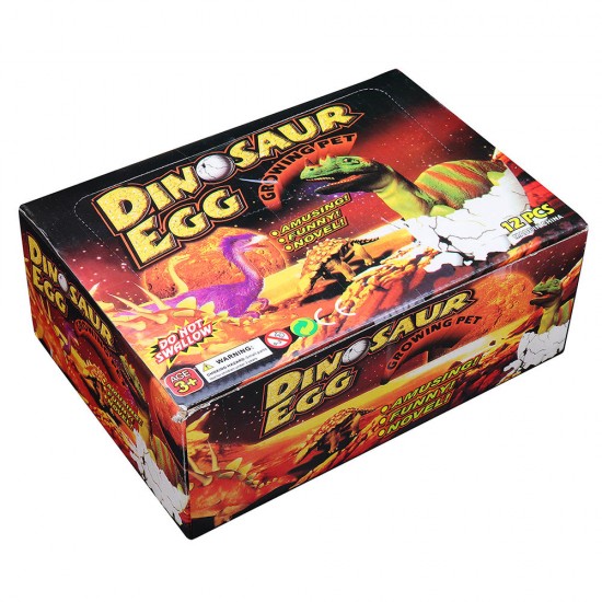 12PCS Huge 6cm Dinosaur Egg Package Wholesale Hatching Growing Magic Water Novelties Toys With Box 12PCS Huge 6cm Dinosaur Egg Package Wholesale Hatching Growing Magic Water Novelties Toys With Box