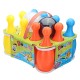 12PCS Set 23CM Height Funny Large Bowling Bottle With Balls Pins For Kids Children Sports Toys