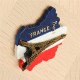 Tourist Souvenir Favorite Travel Resin 3D Fridge Magnet Eiffel Tower